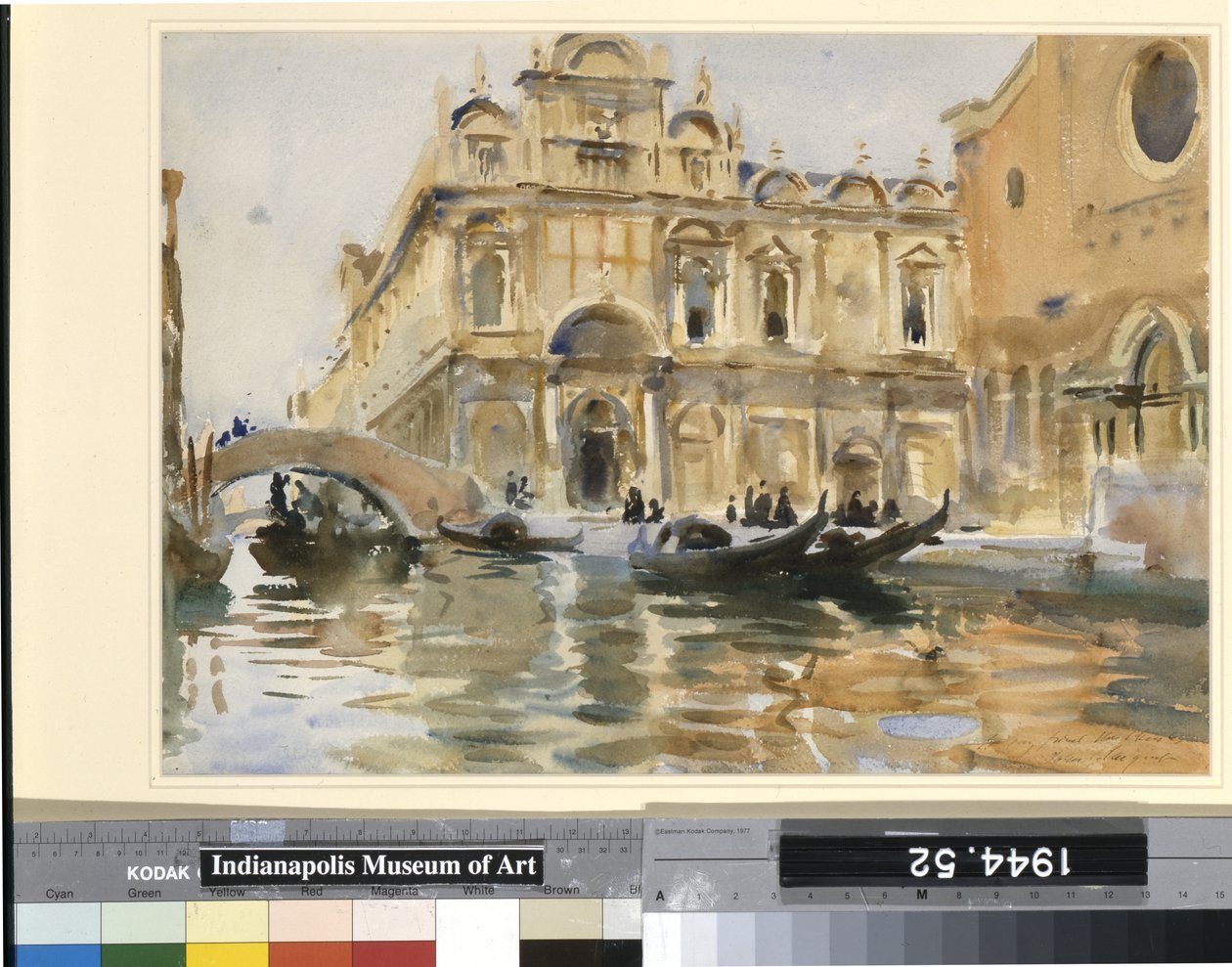 Rio Dei Mendicanti, Venetië door John Singer Sargent