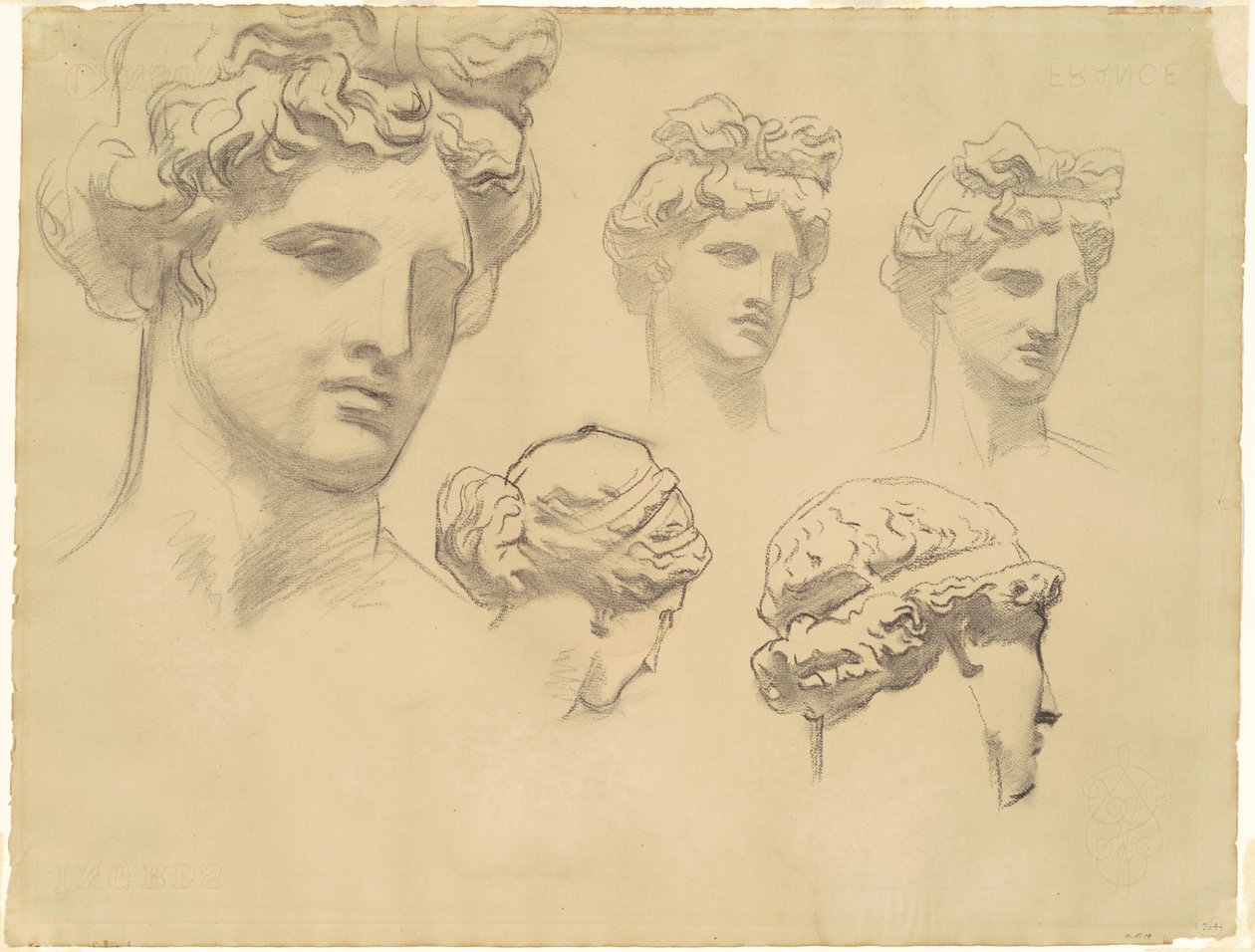 Studies voor Apollo en de Muzen, ca. 1921 door John Singer Sargent