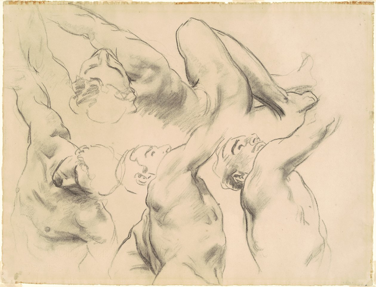 Studies voor "Hemel" en "Hel" door John Singer Sargent