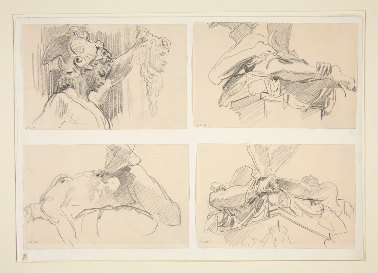 Studies van Cellini door John Singer Sargent