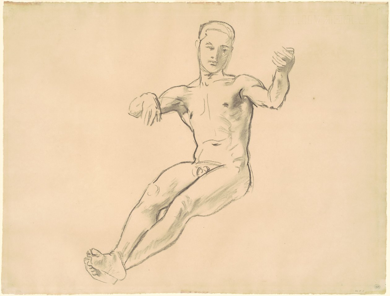 Studie voor Arion, 1919-1920 door John Singer Sargent