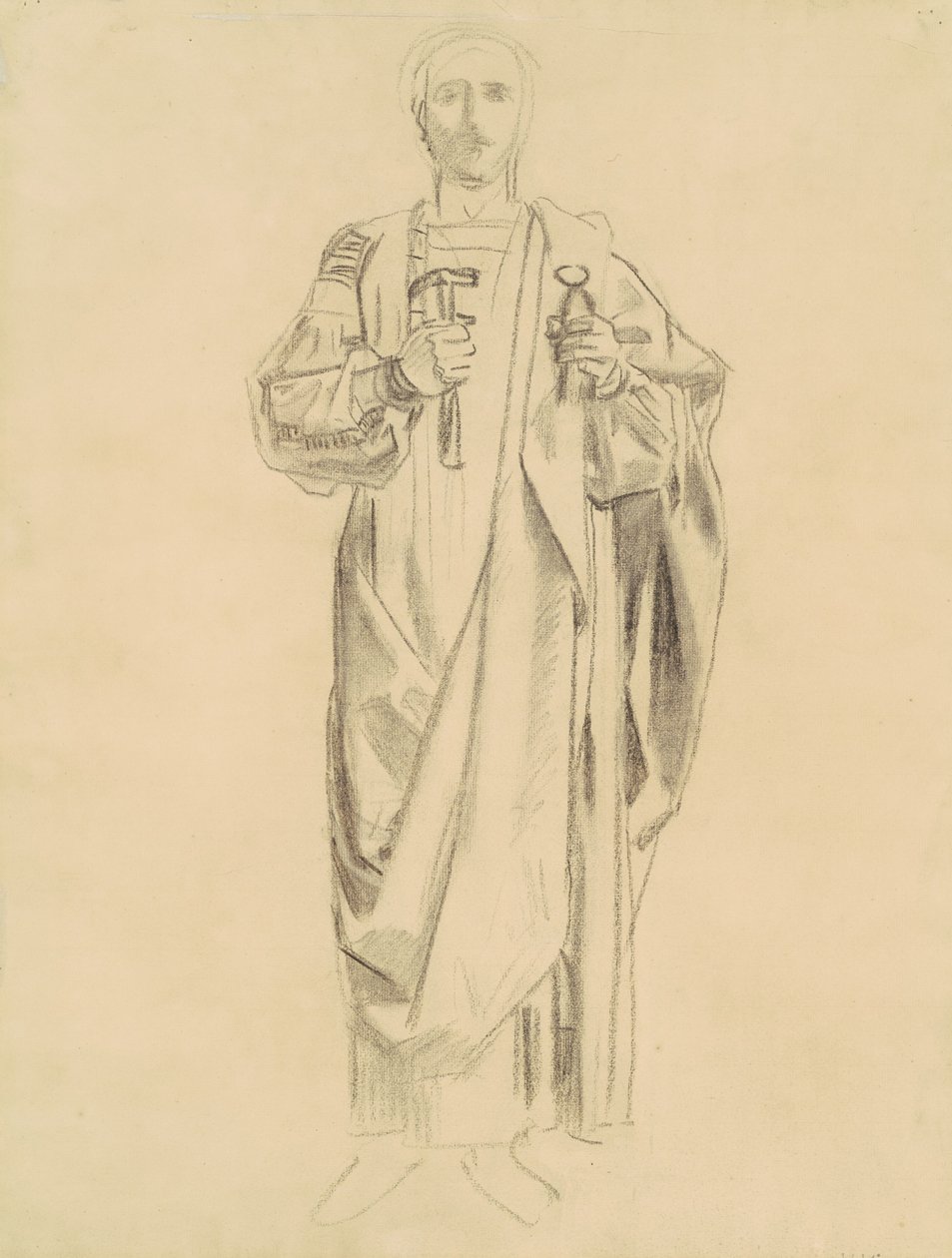 Studie voor Dogma van de Verlossing: Frieze van Engelen (recto), 1895-1903 door John Singer Sargent