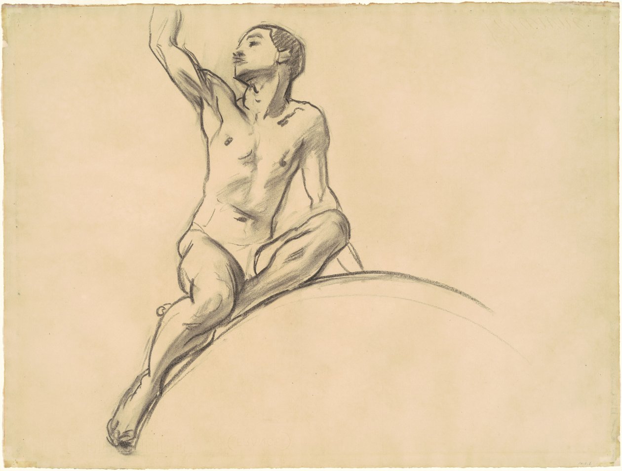Studie voor figuur boven 