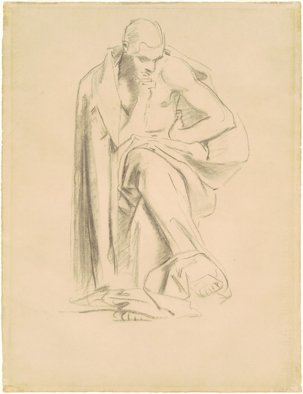 Studie voor "Filosofie" door John Singer Sargent
