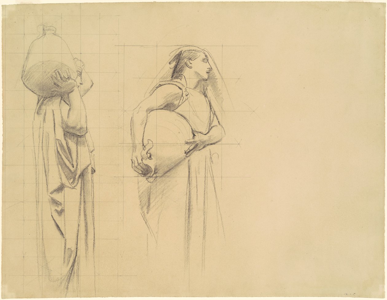 Studie voor "De Danaïden" door John Singer Sargent