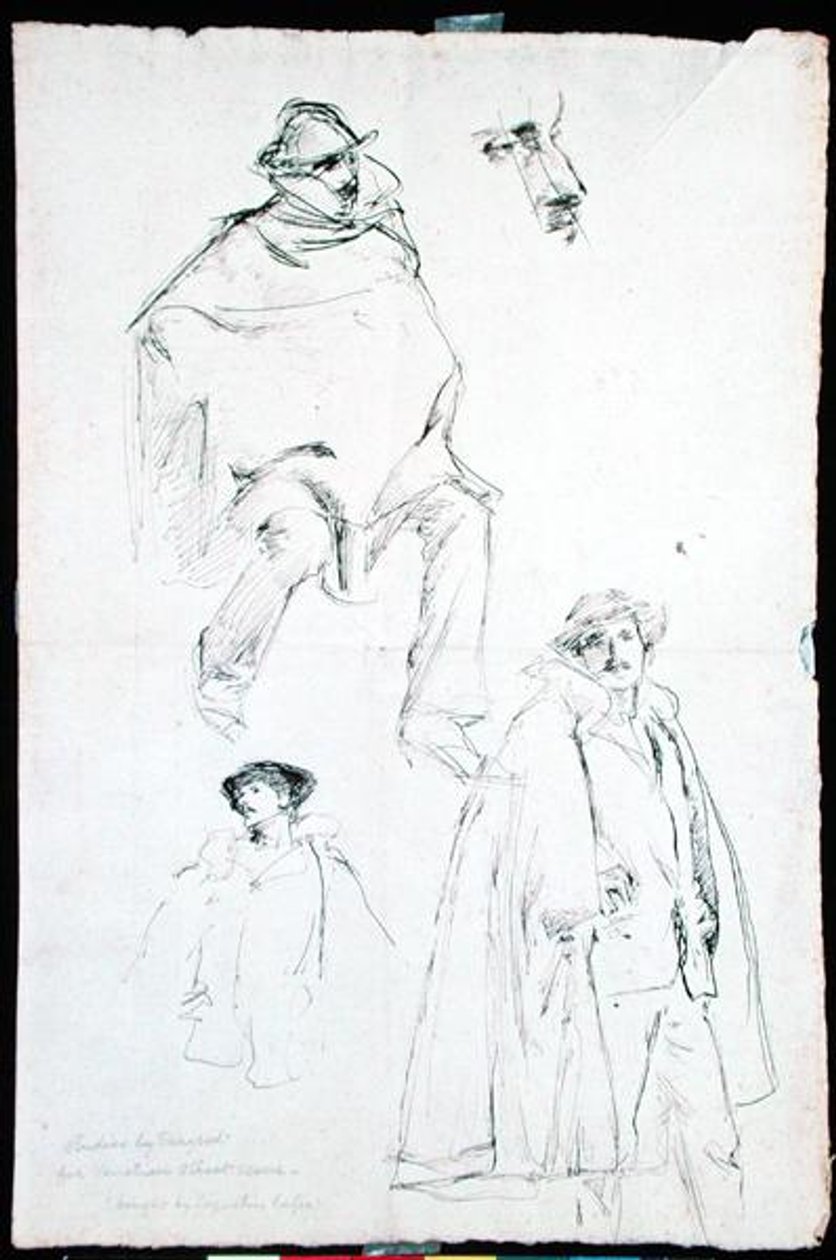 Studie voor een Venetiaanse Straatscène door John Singer Sargent