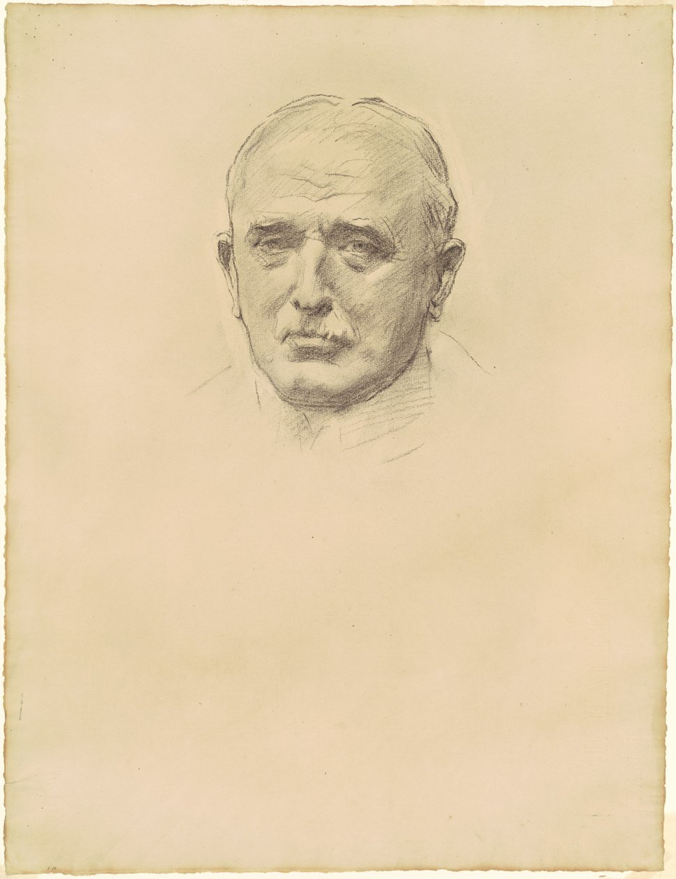 Studie van Veldmaarschalk John French voor Generaals van de Eerste Wereldoorlog door John Singer Sargent