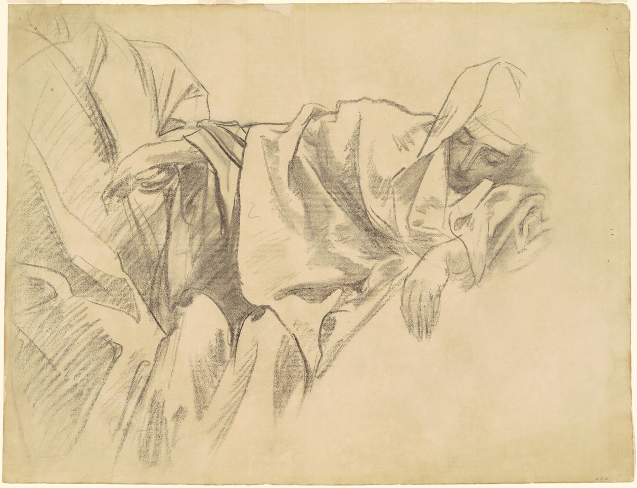 Studie van de Kruisiging voor "Vijftien Mysteries van de Rozenkrans" door John Singer Sargent
