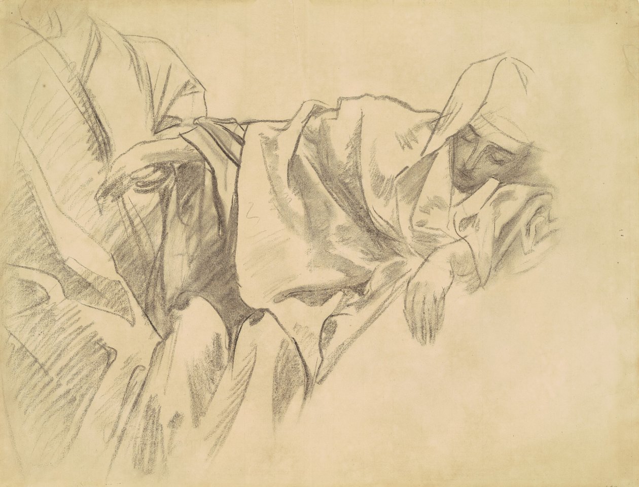 Studie van de Kruisiging voor Vijftien Mysteries van de Rozenkrans, 1903-1916 door John Singer Sargent