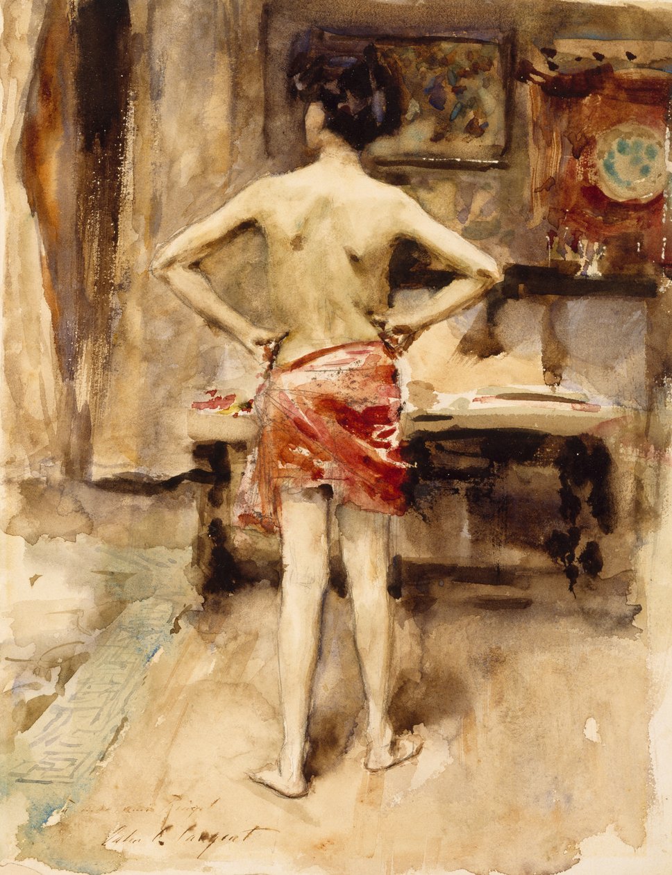 Het model door John Singer Sargent