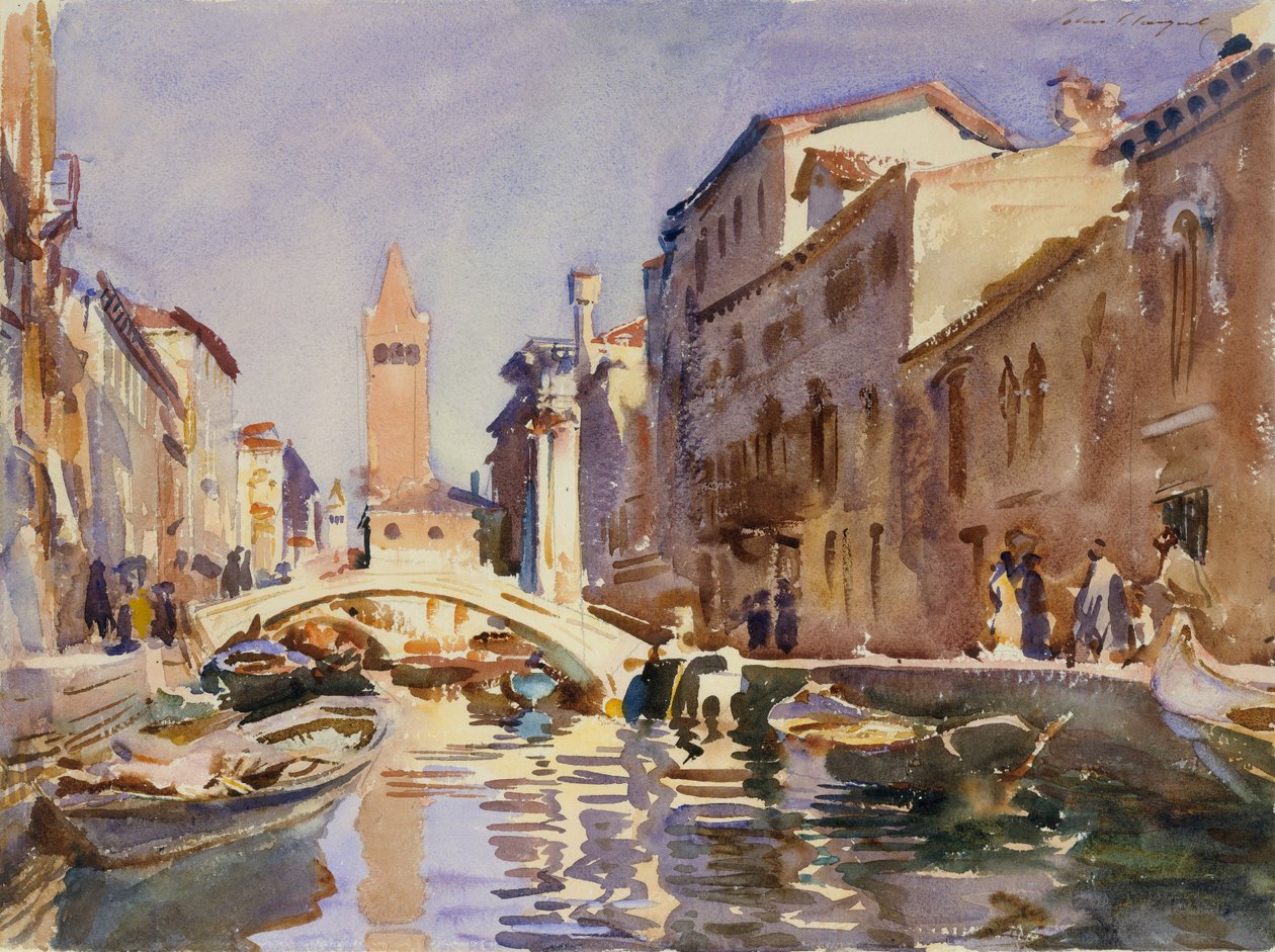 Venetiaans Kanaal, 1913 door John Singer Sargent
