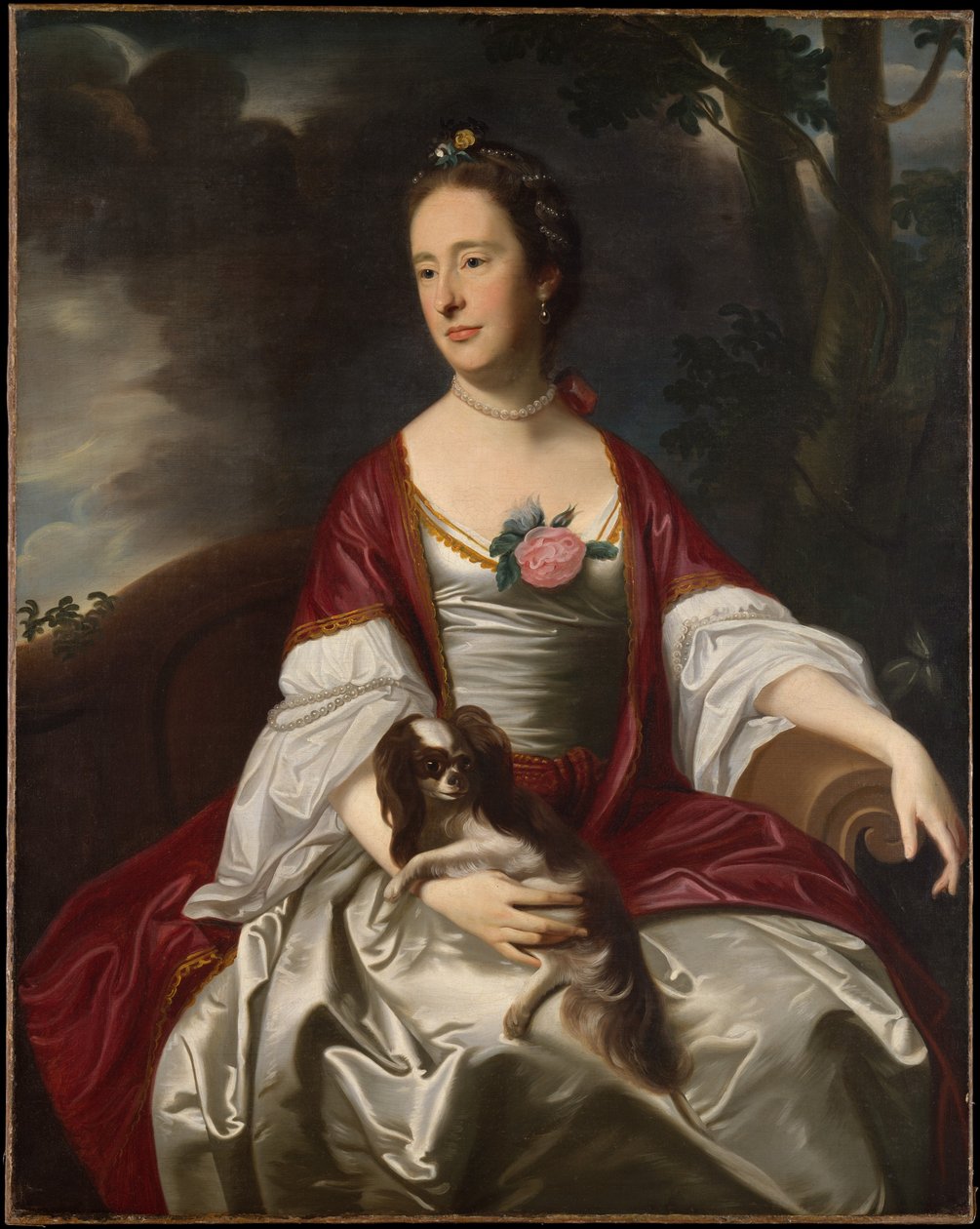 Mevrouw Jerathmael Bowers door John Singleton Copley