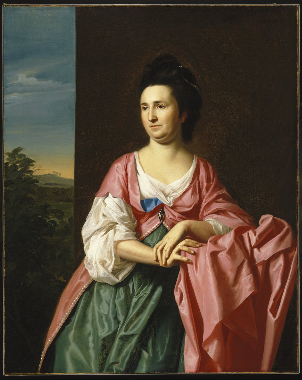Mrs. Sylvester Gardiner, née Abigail Pickman, voorheen Mrs. William Eppes door John Singleton Copley