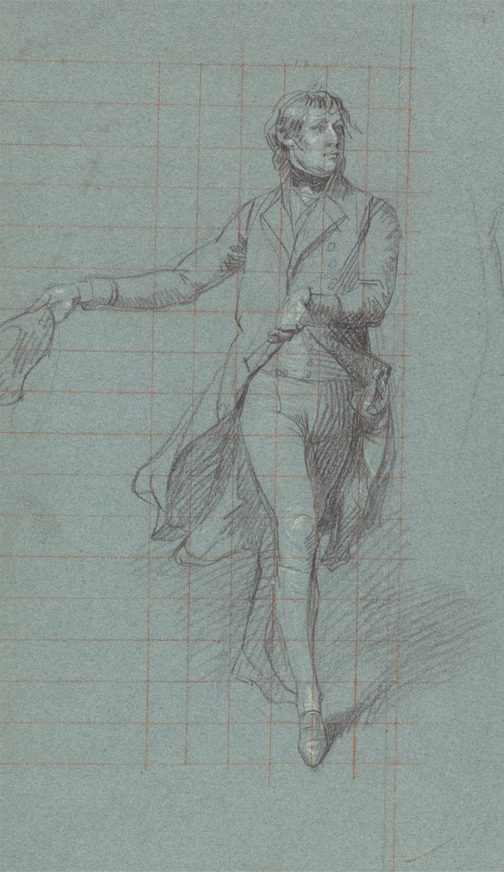 Studie voor Kapitein William George Fairfax voor het Schilderij "De Overwinning van Lord Duncan" door John Singleton Copley