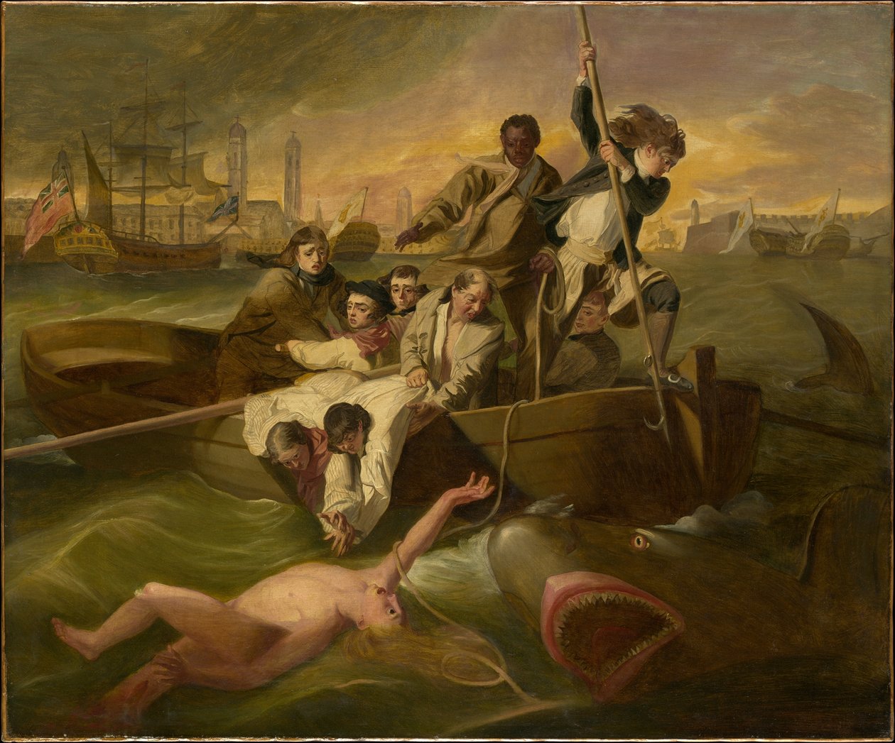 Watson en de haai door John Singleton Copley