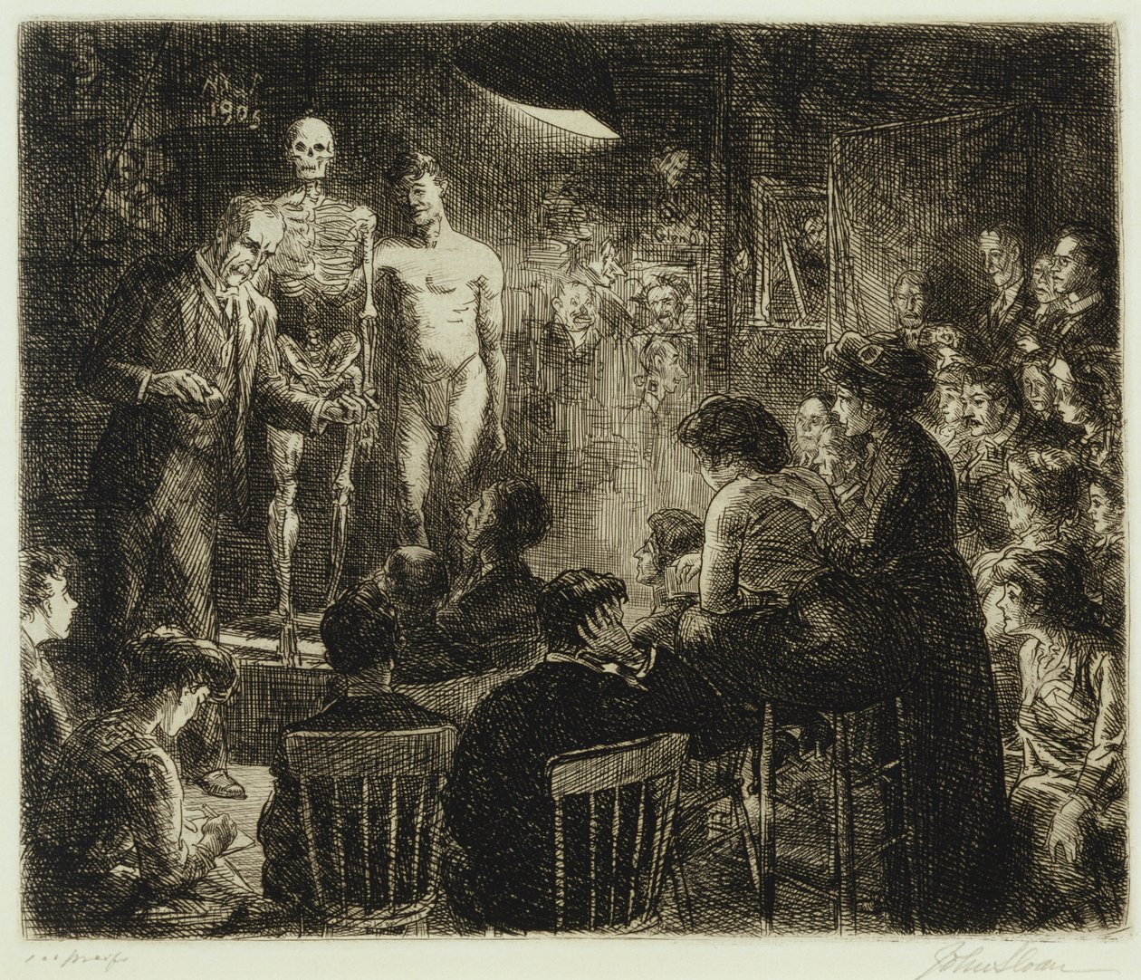 Anschutz over anatomie door John French Sloan