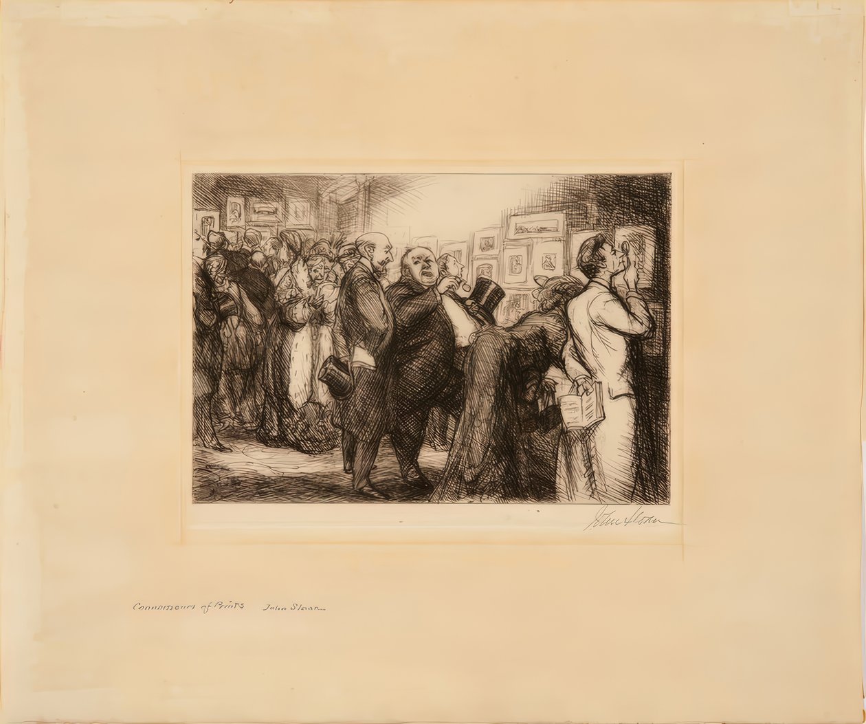 Kenners van prenten door John French Sloan