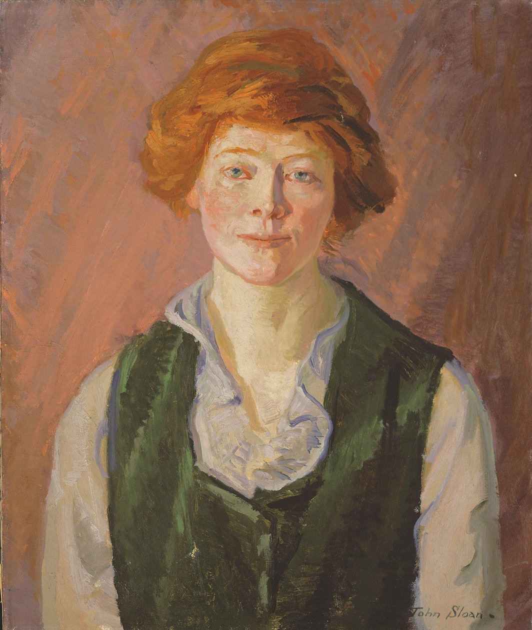 Groen Vest (Jennie Doyle) door John French Sloan