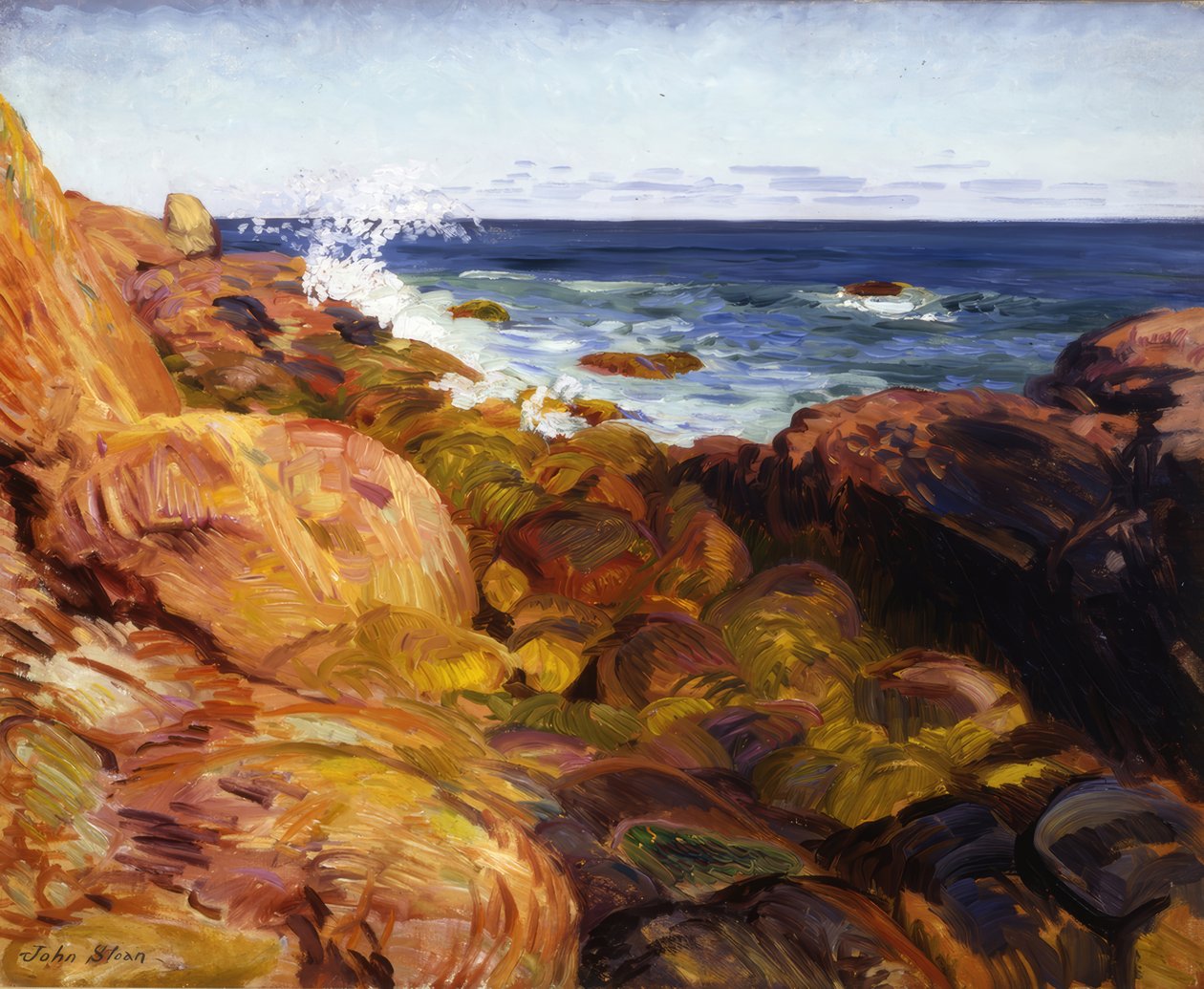 Geul bij eb door John Sloan