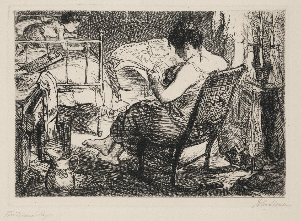De Vrouwenpagina door John French Sloan