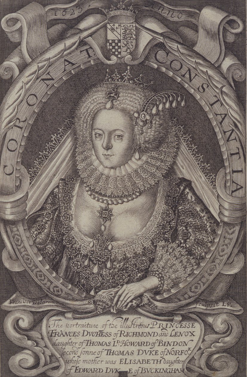 Frances, Hertogin van Richmond (1578-1639) uit Generall Historie of Virginia, 1624 door John Smith 2