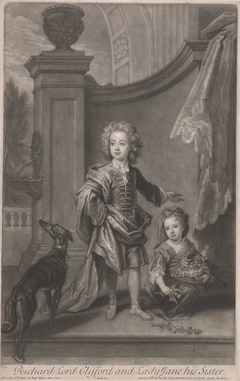 Richard, Lord Clifford (1695-1753) en Zijn Zus, Lady Jane Boyle (gest. 1780) door John Smith