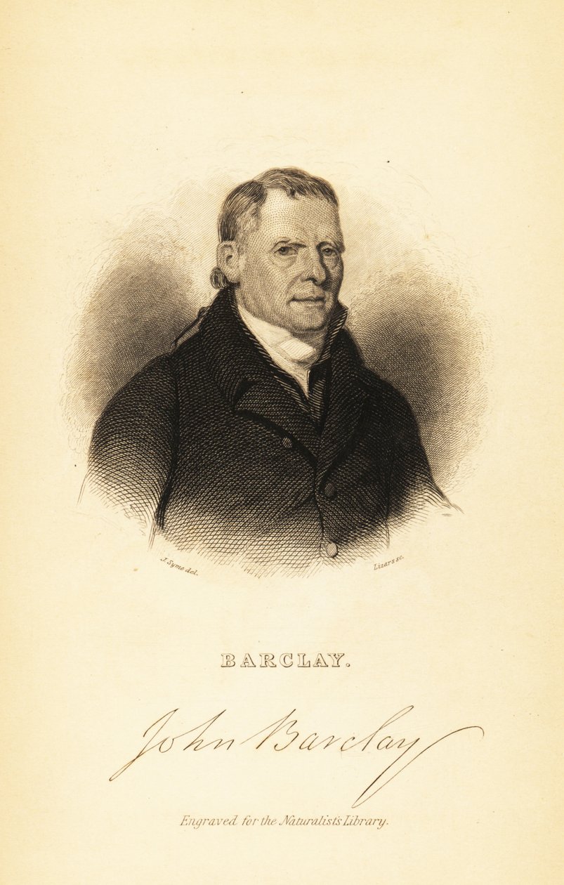 Portret van John Barclay, Schotse vergelijkende anatoom door John Syme