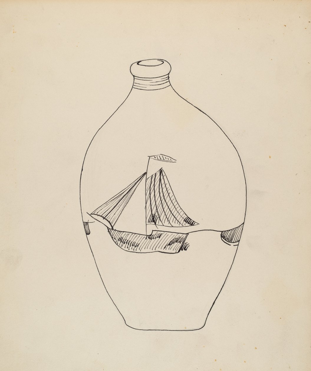 Fles, ca. 1939 door John Tarantino