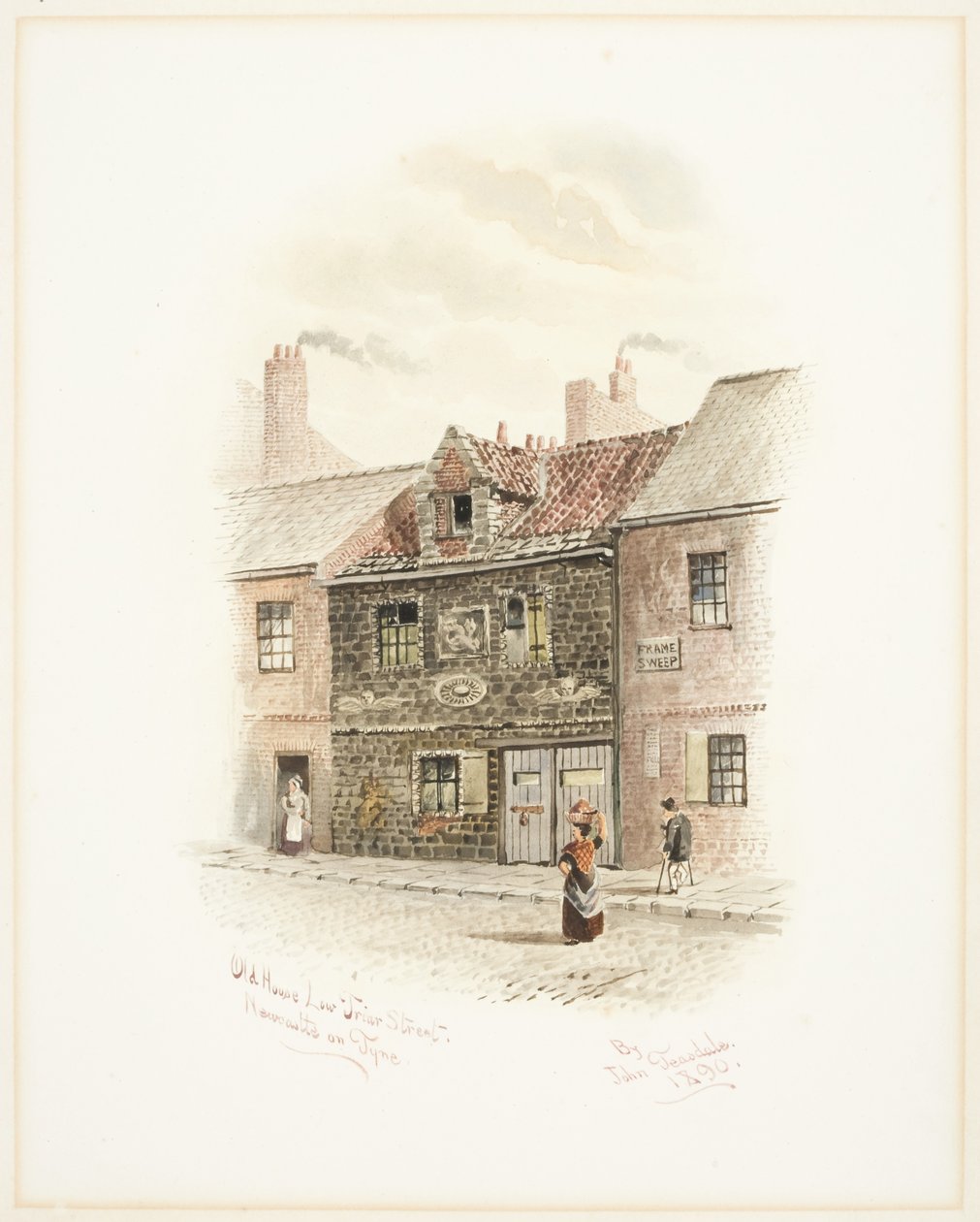 Oud Huis Low Friar Street, Newcastle upon Tyne door John Teasdale