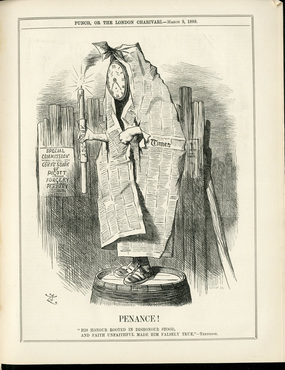 Illustratie van John Tenniel in Punch door John Tenniel
