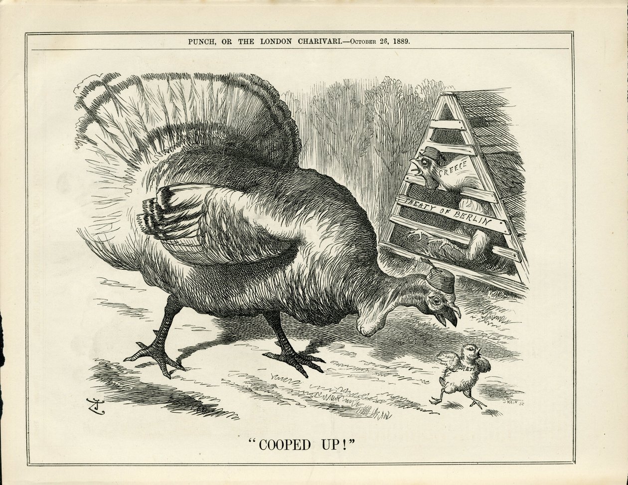 Illustratie van John Tenniel (1820-1914) in Punch door John Tenniel