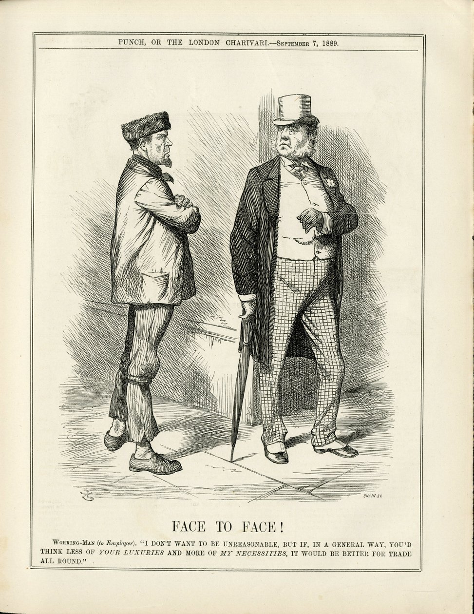 Illustratie van John Tenniel (1820-1914) in Punch door John Tenniel
