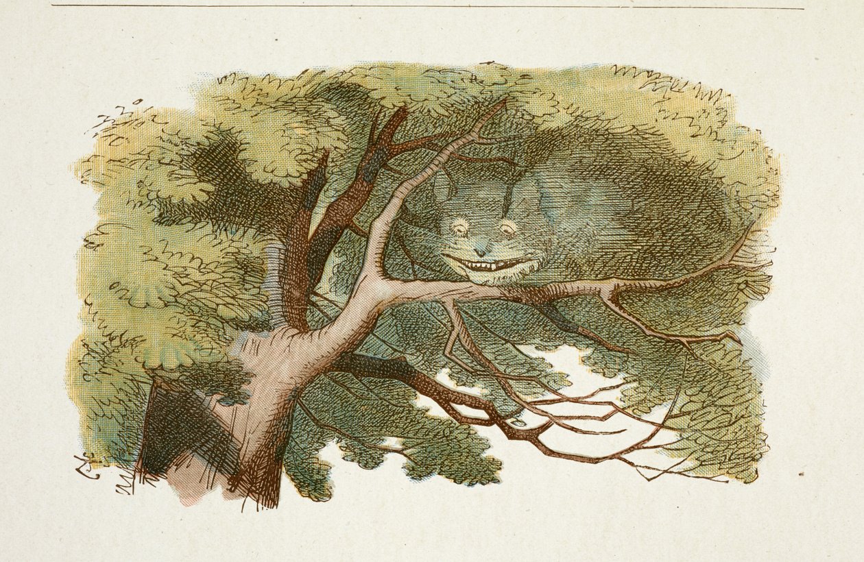 De Cheshire kat, illustratie uit 
