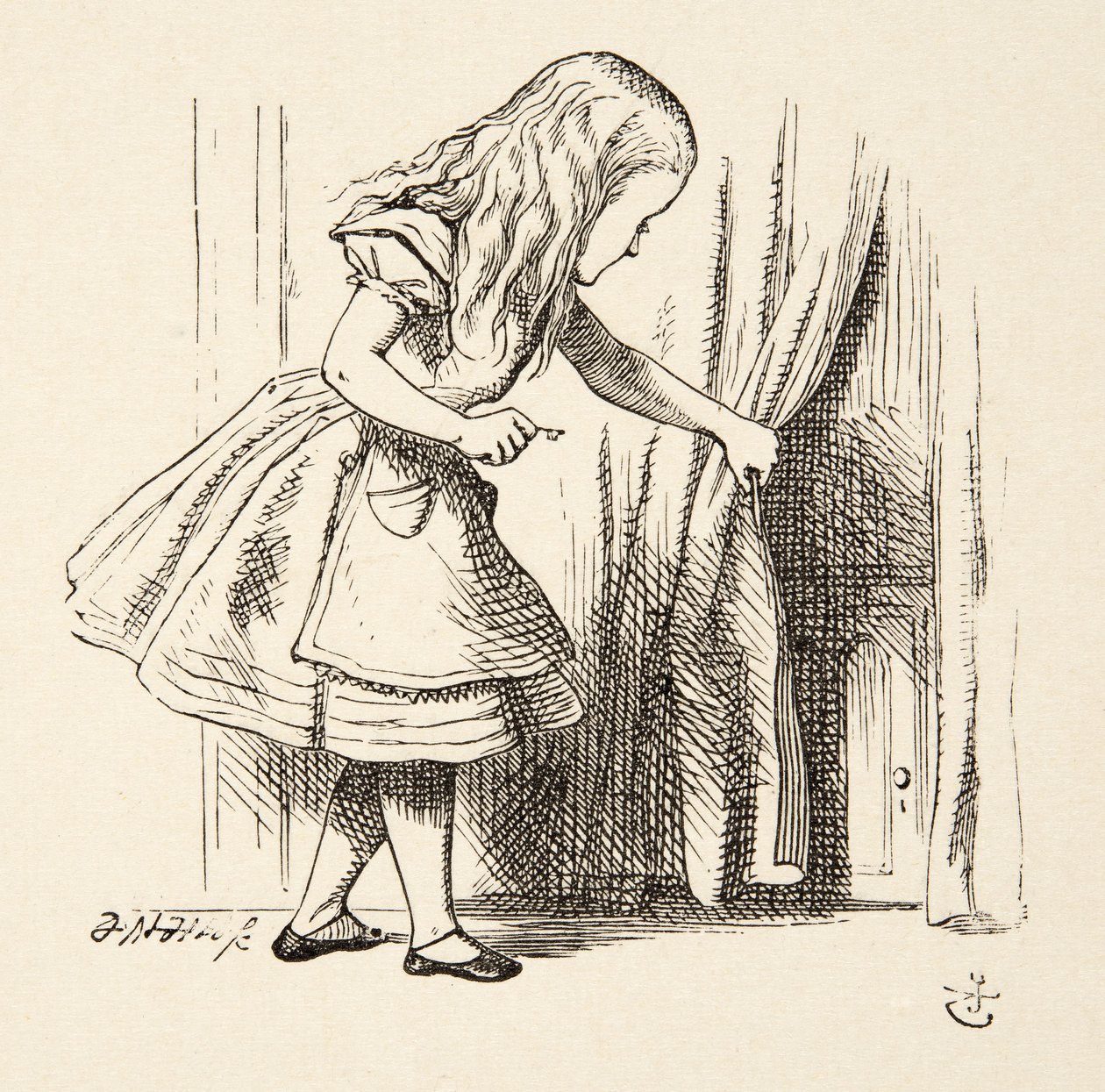Achter het gordijn kijken, uit Alice