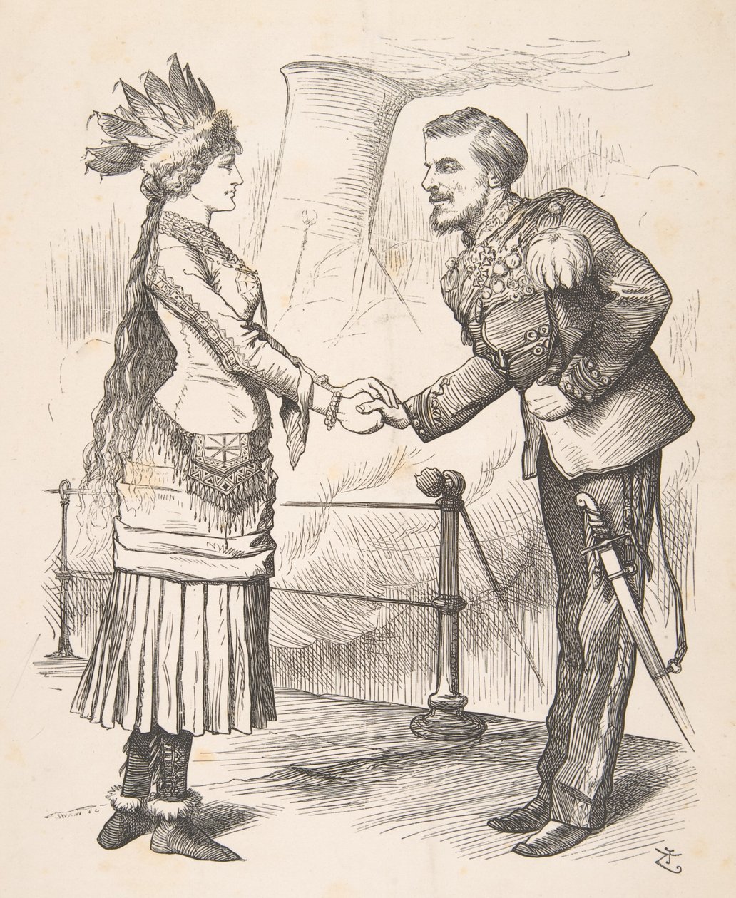 De Beste Vrienden Moeten Scheiden Punch, 28 september 1878 door John Tenniel