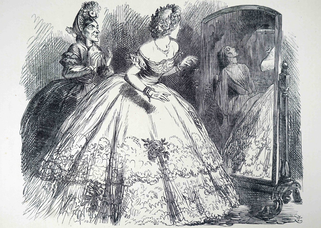 De spookachtige dame door John Tenniel