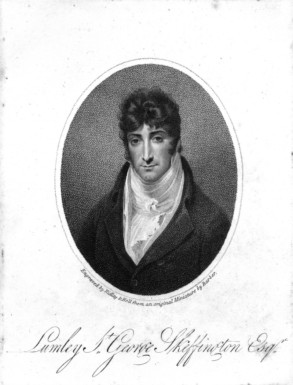 Sir Lumley St. George Skeffington, gegraveerd door Ridley en Holl, 1806 door John Thomas Barber Beaumont