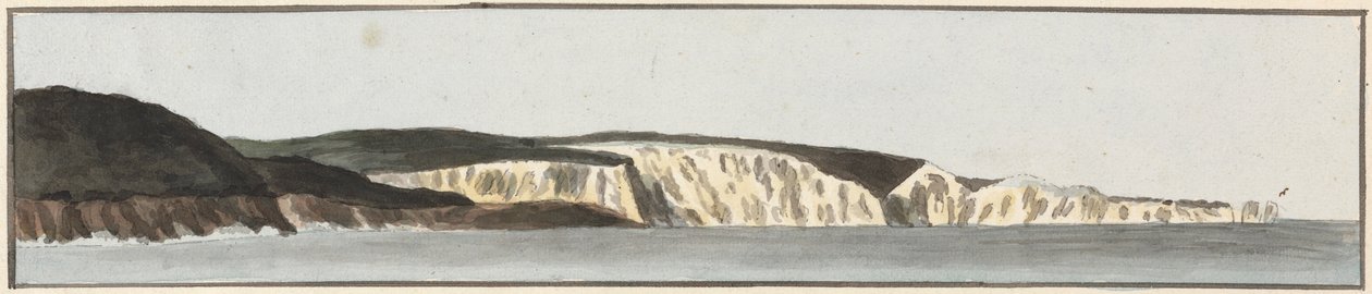 Piveral Point (een van vijf tekeningen op één montage) door John Thomas Serres