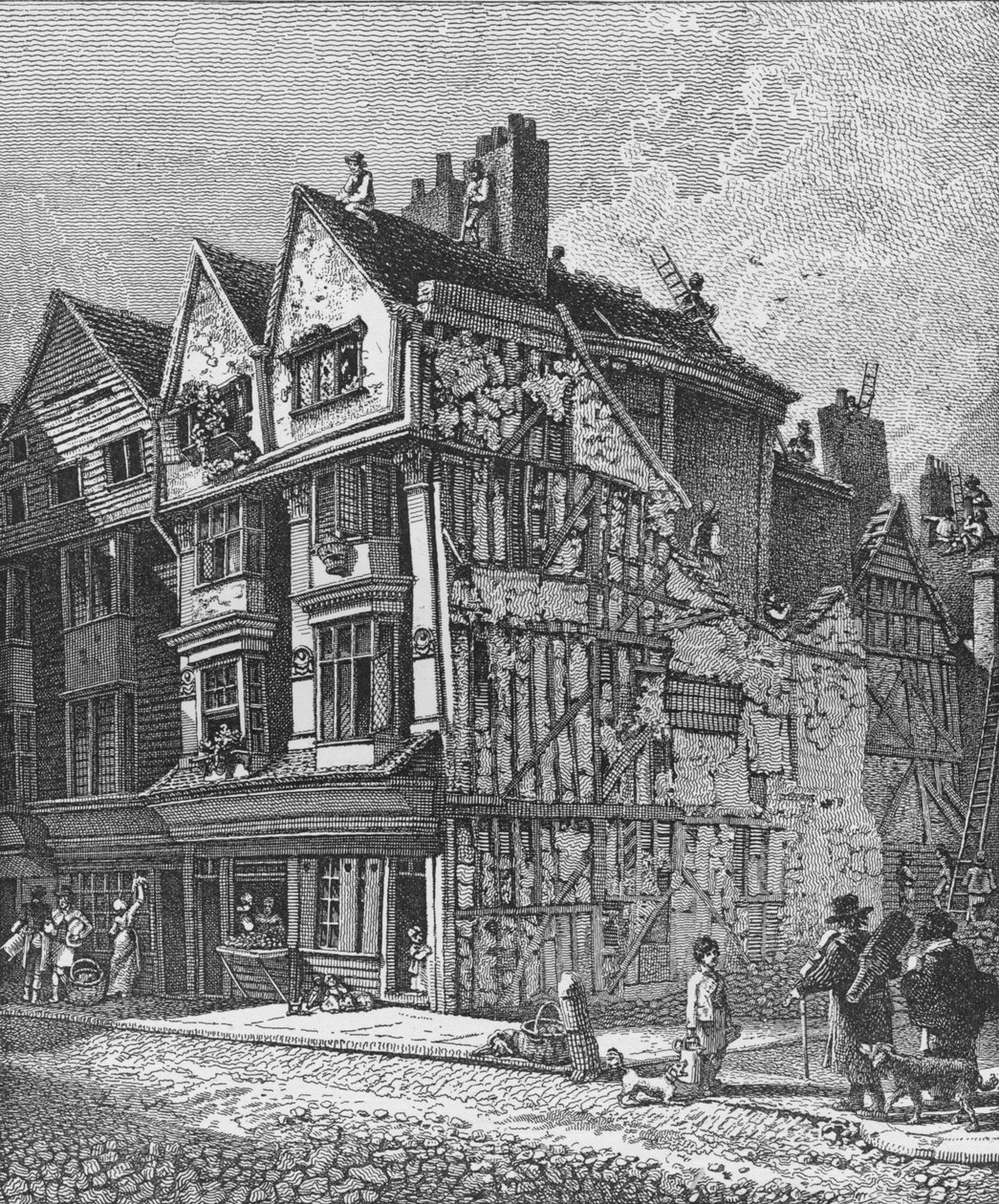 Long Lane, Smithfield, City of London, 1810 1911 door John Thomas Smith