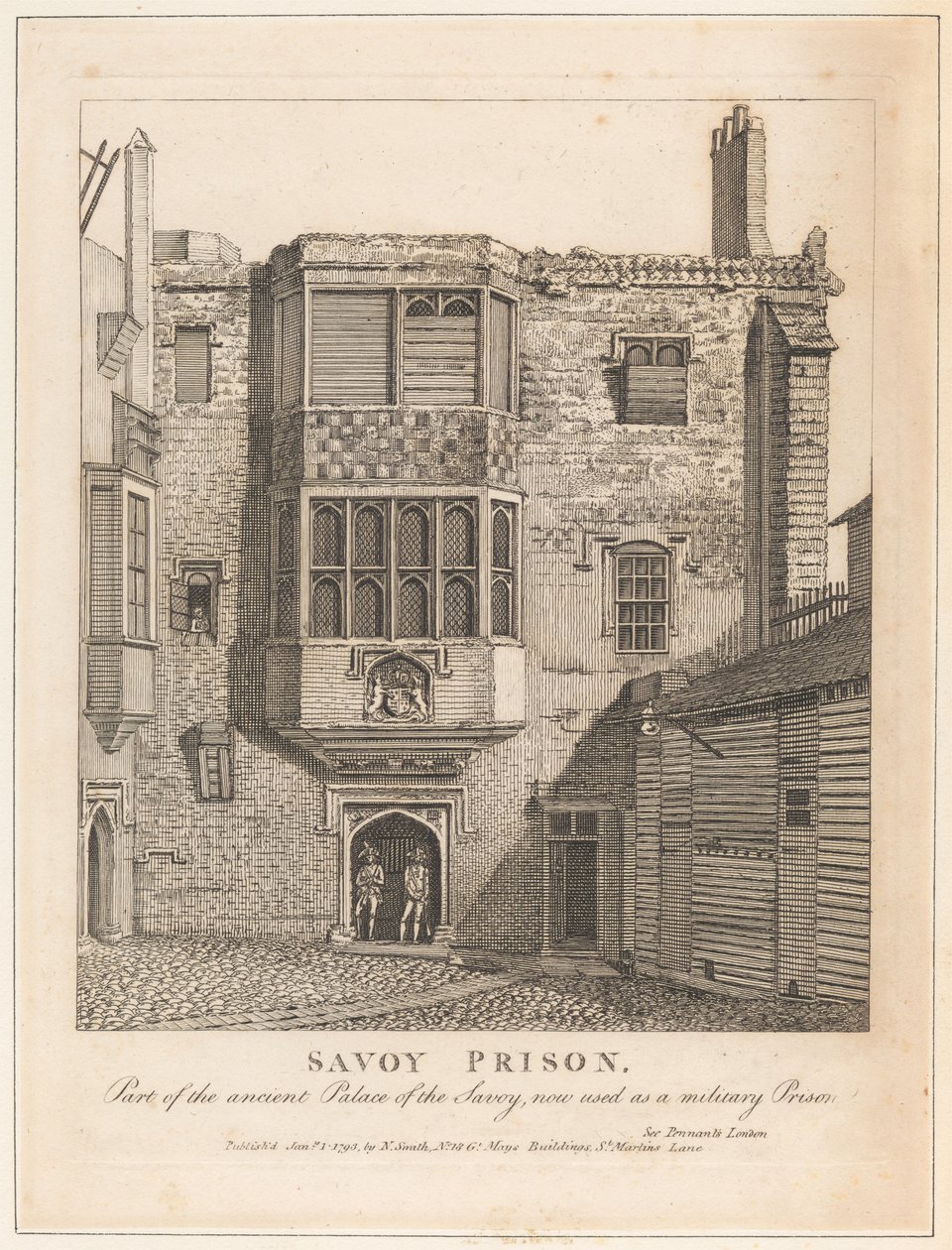 Savoy-gevangenis door John Thomas Smith