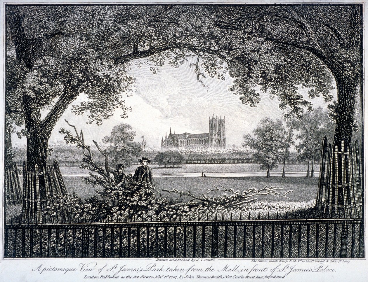 St James Park, vanaf de Mall voor St James
