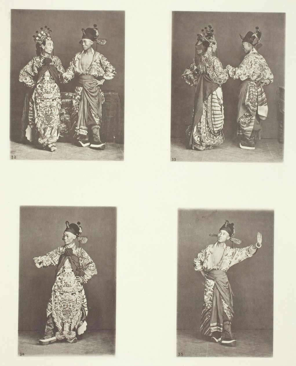 Acteurs, Oud Huwelijkskostuum, Acteurs, Oud Huwelijkskostuum, Oude Kostuums, ca. 1868 door John Thomson