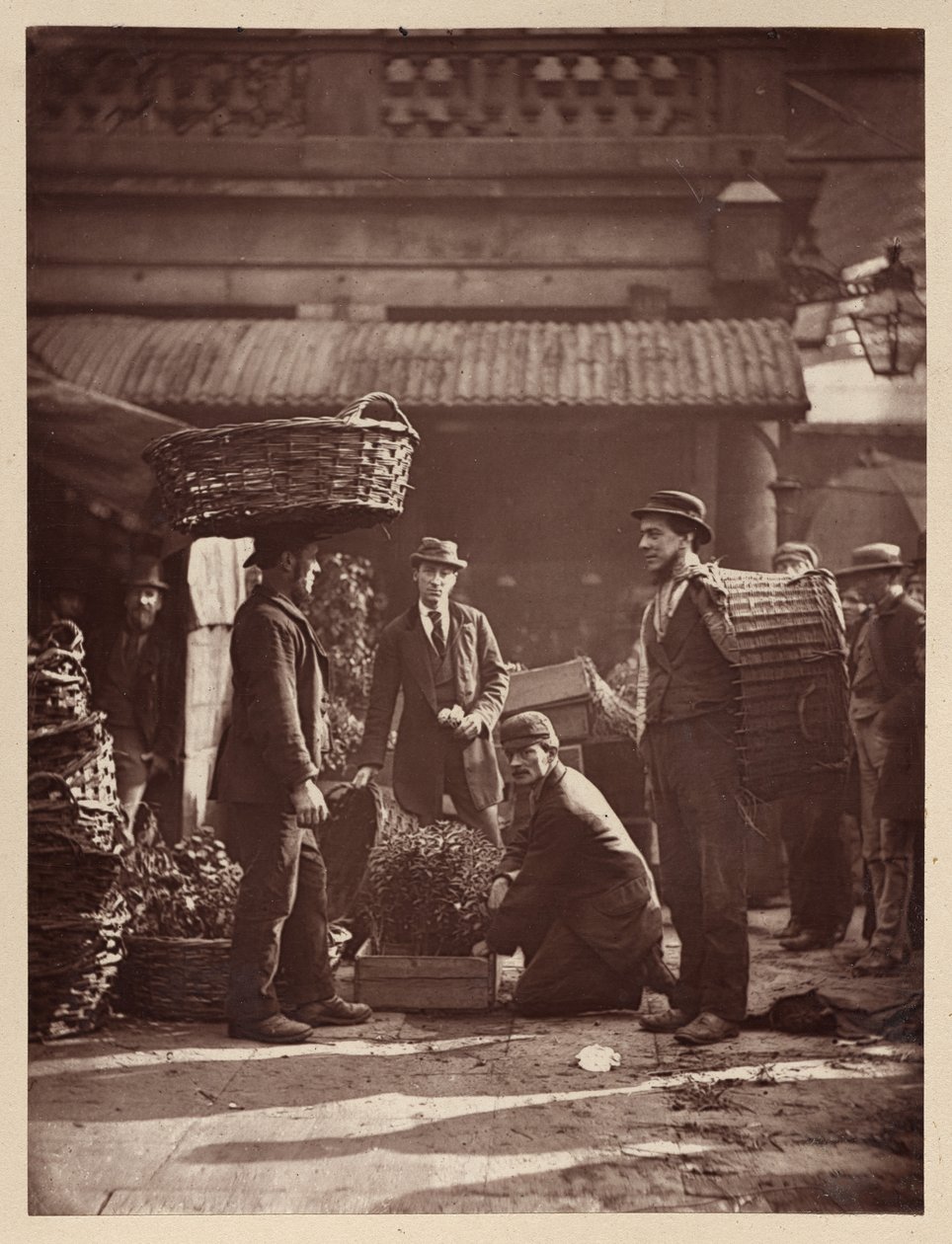 Arbeiders van Covent Garden door John Thomson