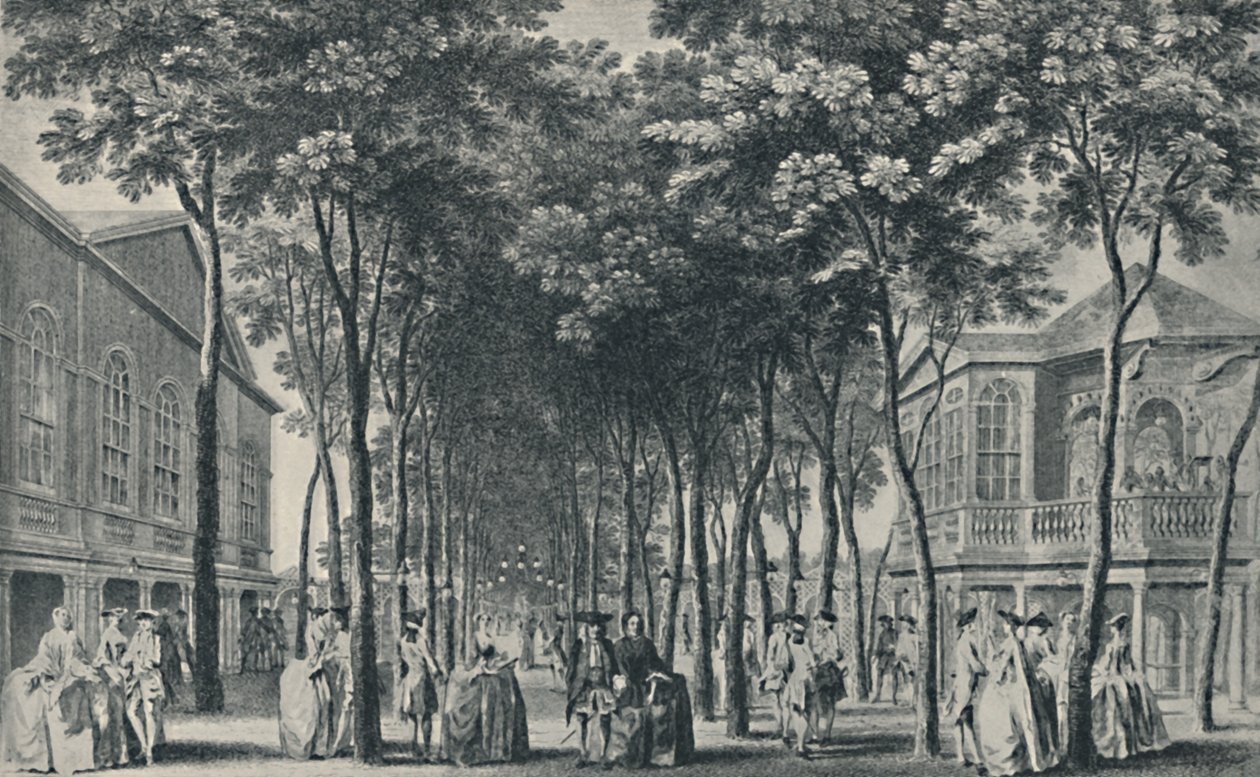 Maatschappij in de Marylebone-tuinen door John Tinney