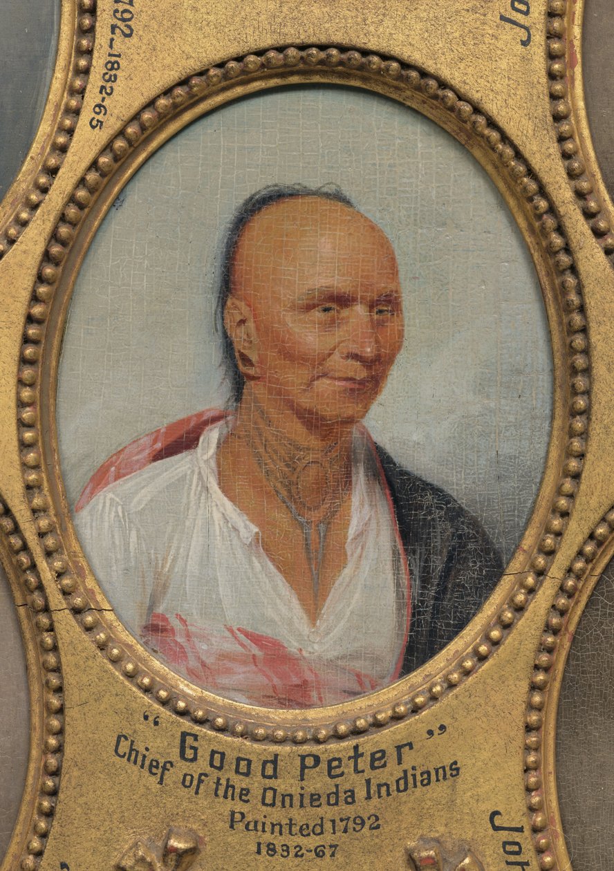 „Guter Peter“, Häuptling der Oneida-Indianer (ca. 1717-1793) door John Trumbull