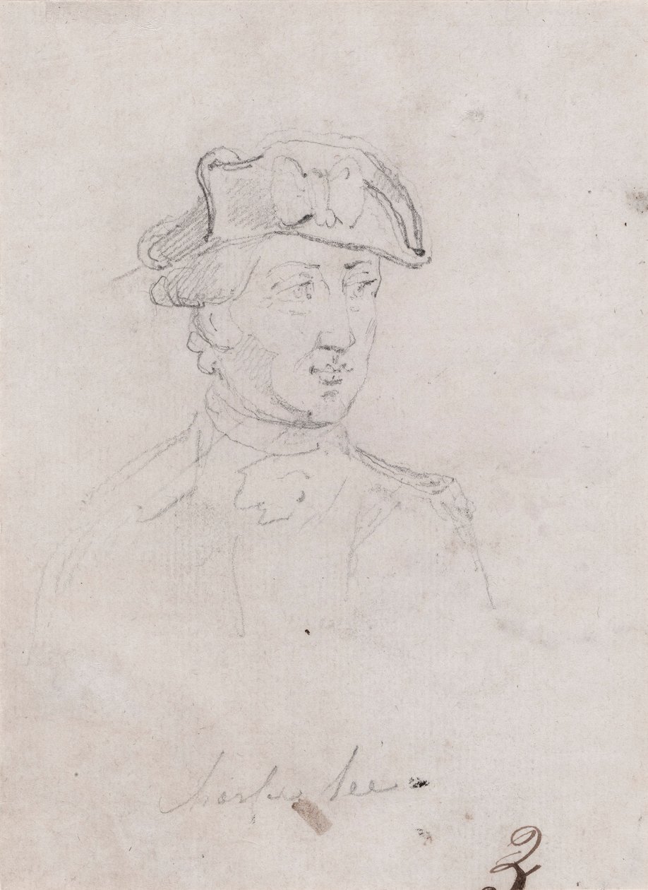 Generaal-majoor Charles Lee, studie voor voorstel door John Trumbull