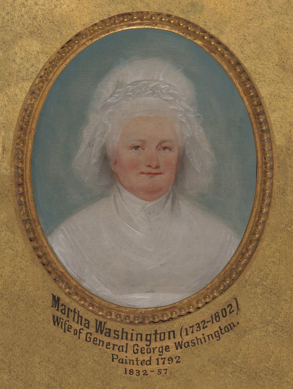 Martha Washington (geb. Martha Dandridge, ehemals Martha Parke Custis, 1731–1802) door John Trumbull