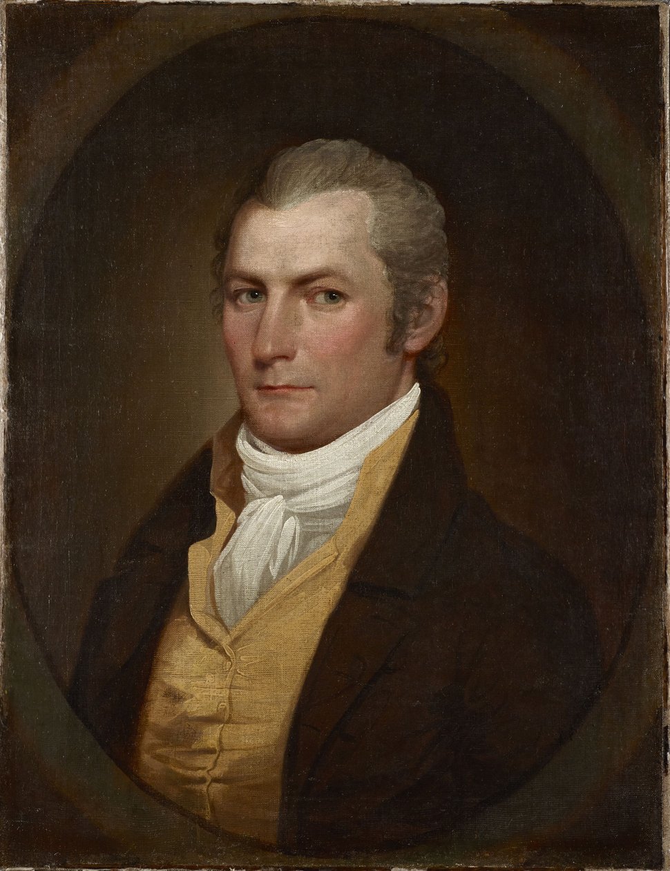 Portret van een man door John Trumbull