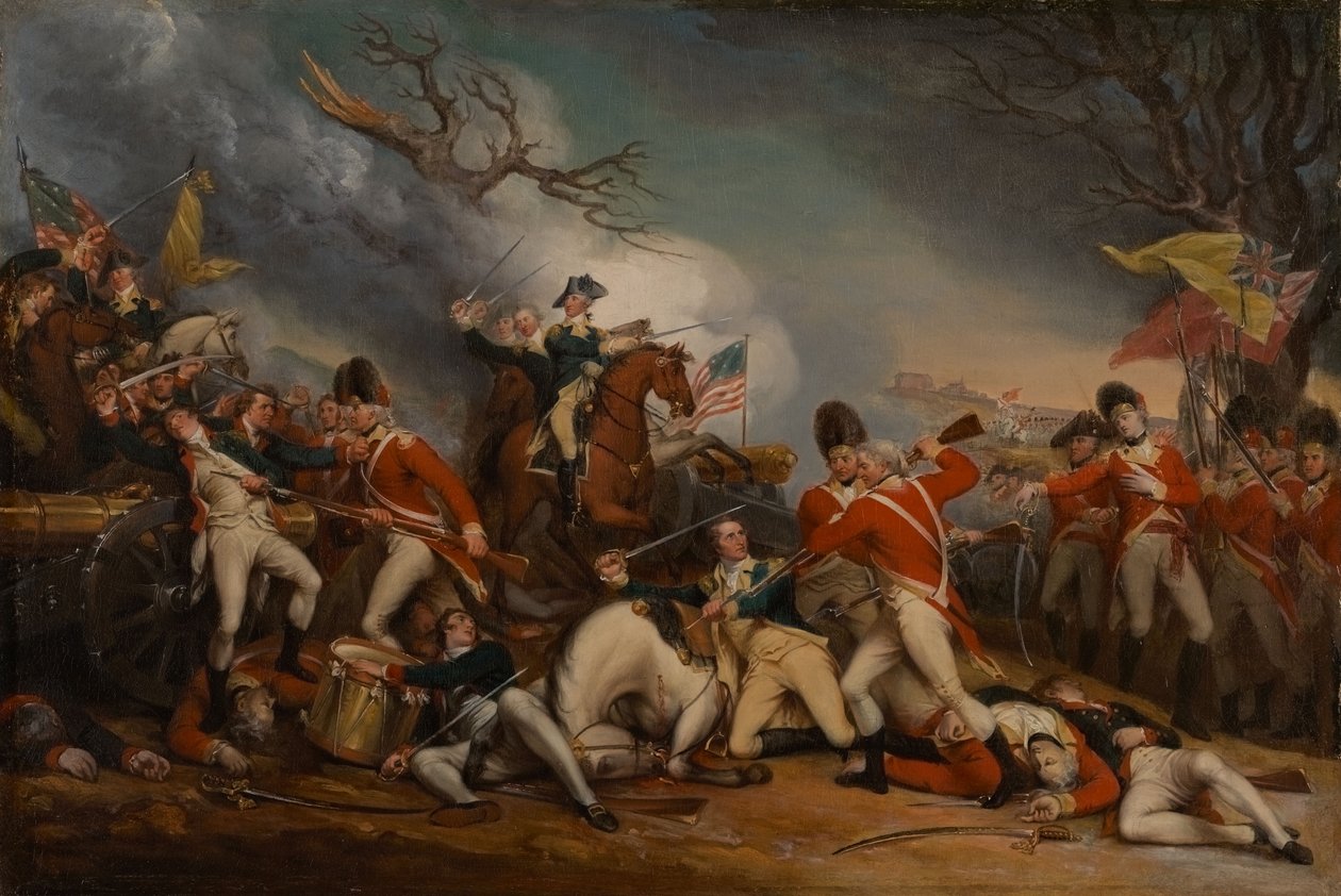 De dood van generaal Mercer in de Slag bij Princeton, 3 januari 1777 door John Trumbull