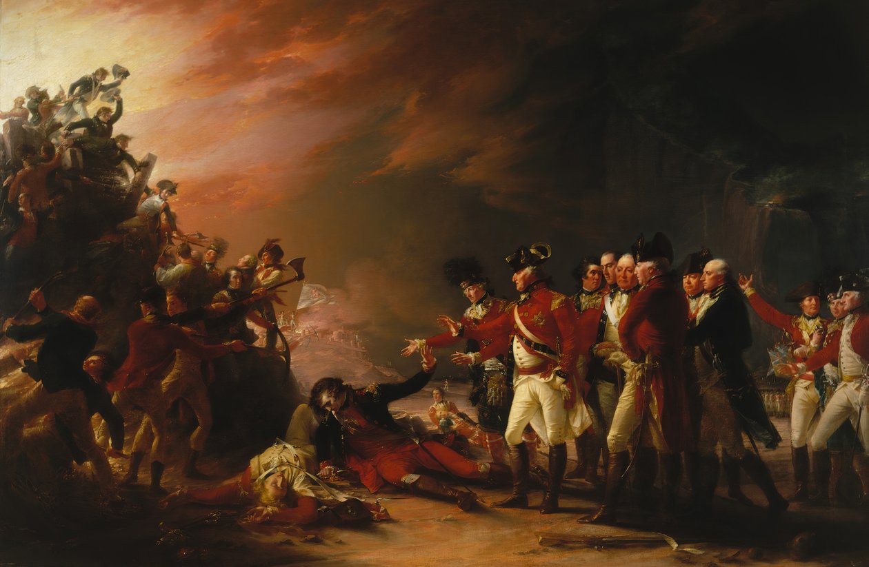 De uitval van het garnizoen van Gibraltar, 1789 door John Trumbull
